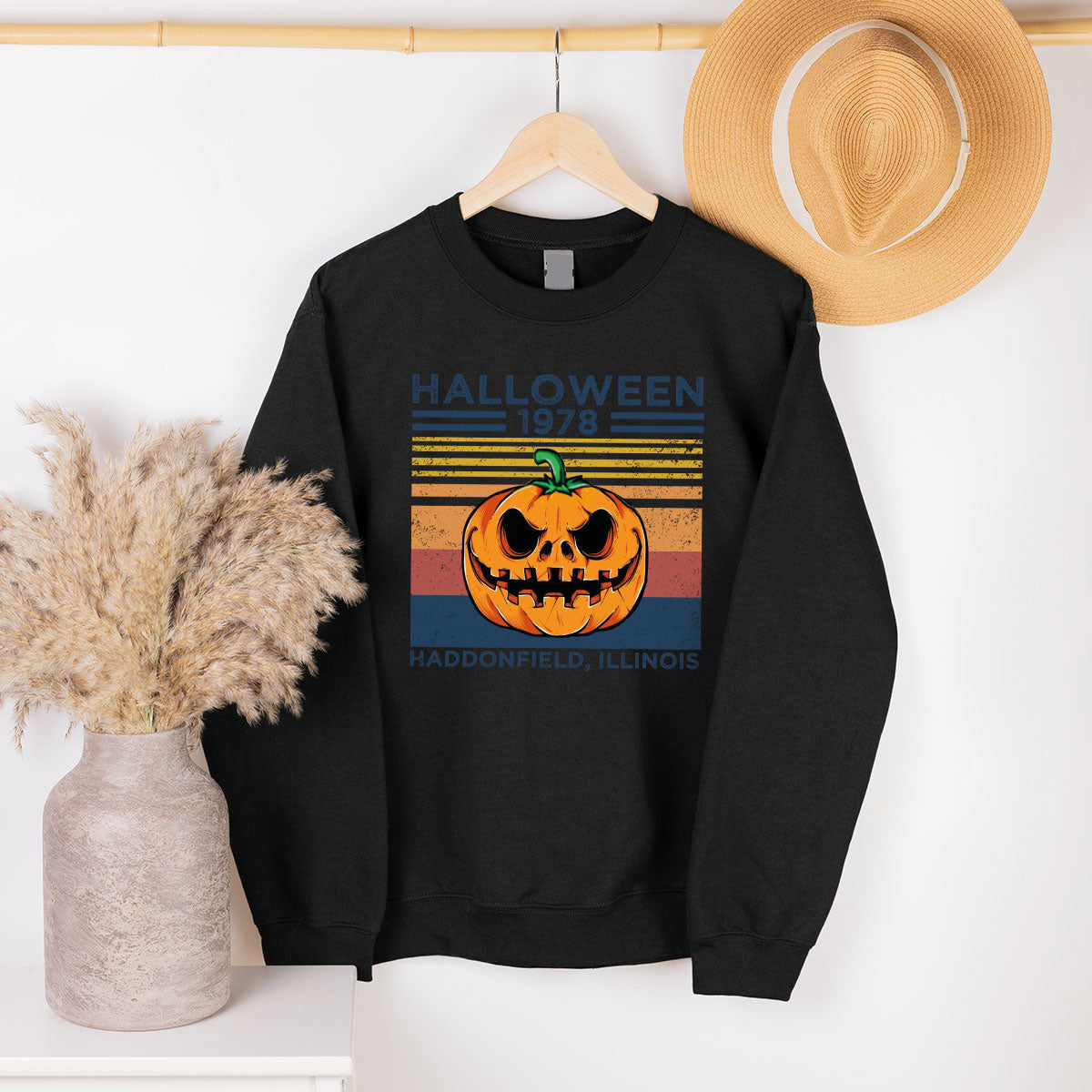 Horror Pumpkin Sweatshirt, Halloween 2022 Funny Long Sleve product image 7