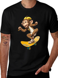 Monkey Skateboard T-Shirt - Fun & Unique Design product image 1