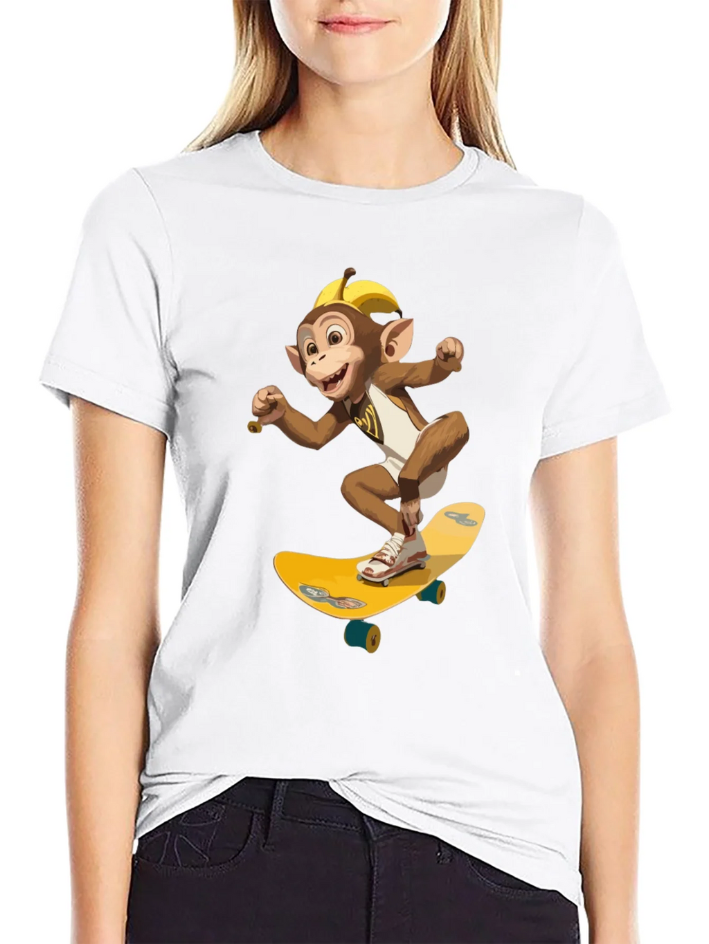Monkey Skateboard T-Shirt - Fun & Unique Design product image 4
