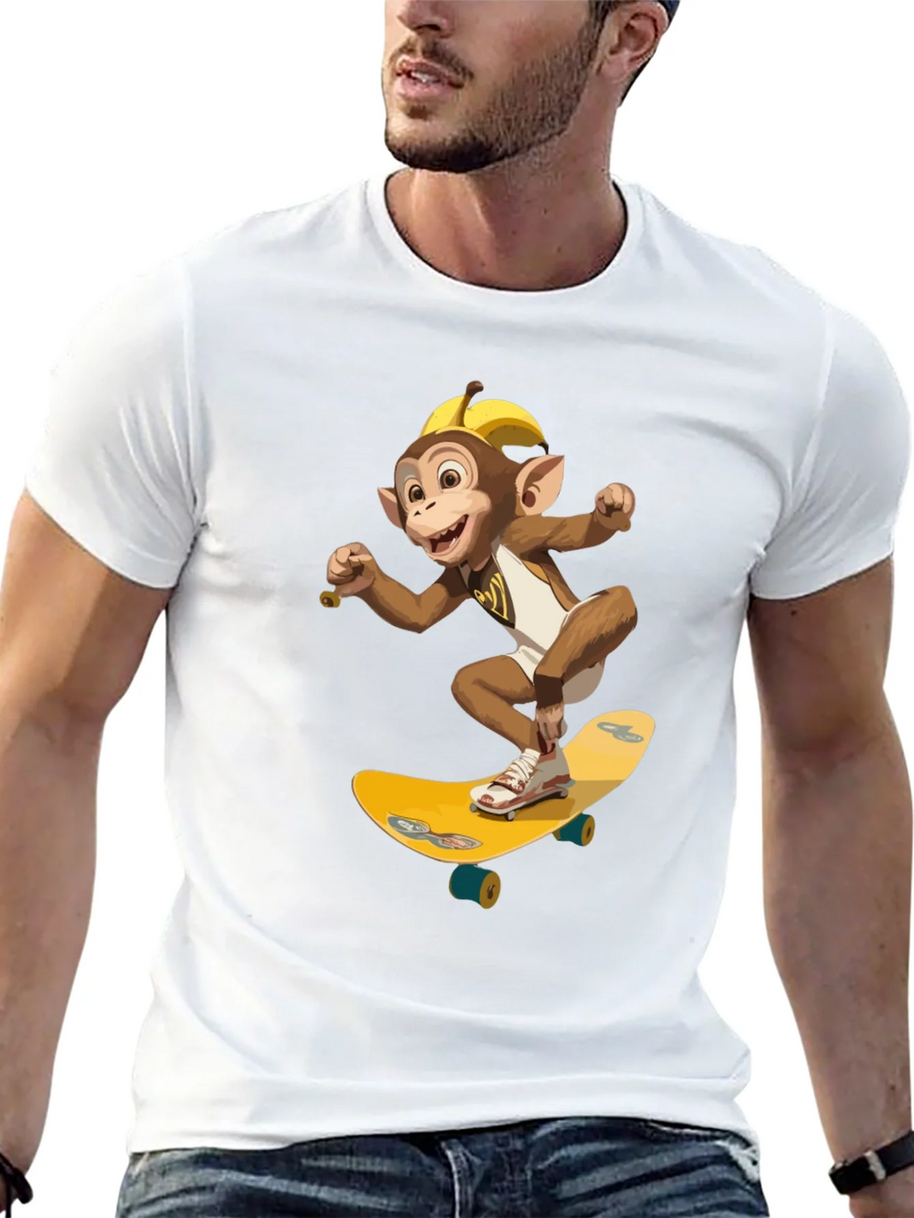 Monkey Skateboard T-Shirt - Fun & Unique Design product image 6