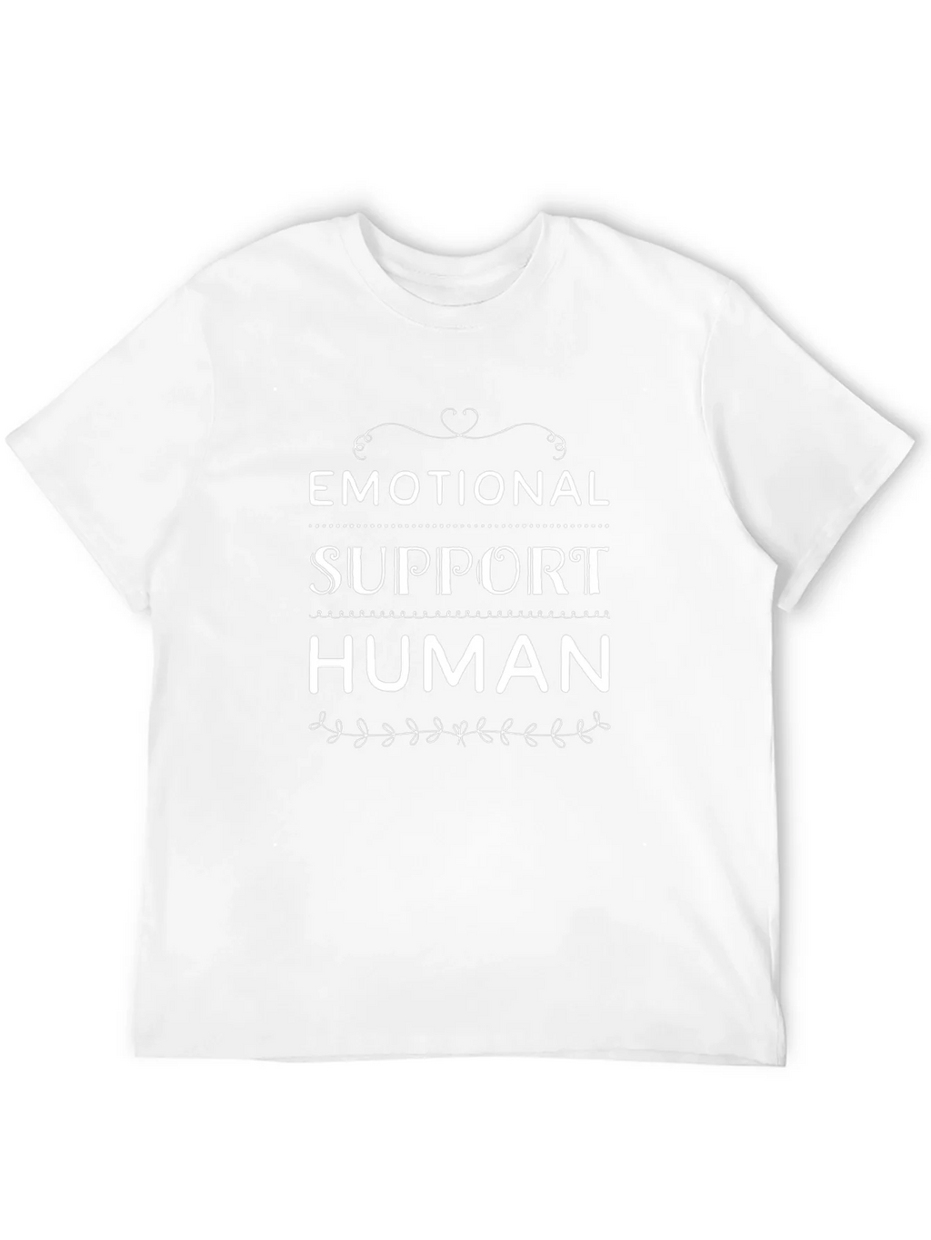Emotional Support Human Black T-Shirt product image 3