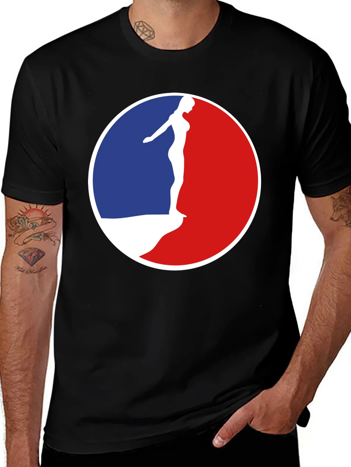 Retro Dive Black T-Shirt product image 1