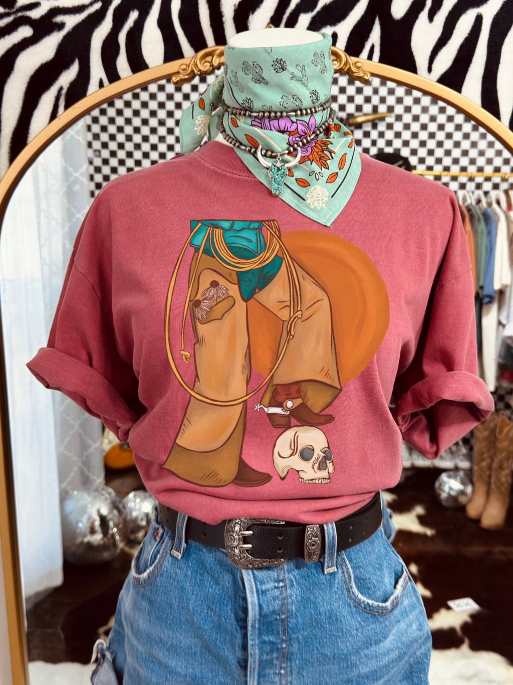 Dusty leather tee product image 3