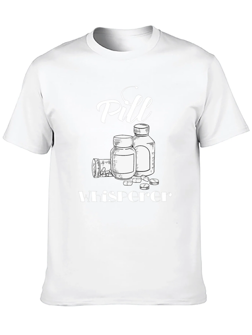 Pill Whisperer Graphic T-Shirt - Black Cotton Tee product image 2