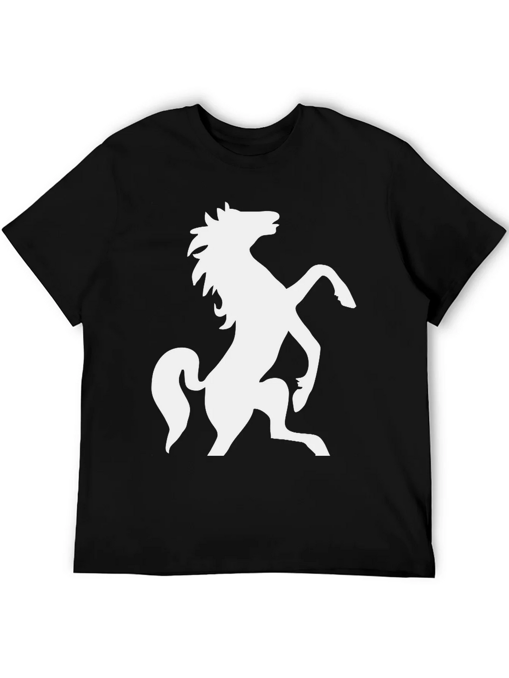 Black Horse Silhouette Tee - Bold Equestrian Style product image 1