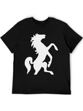 Black Horse Silhouette Tee - Bold Equestrian Style product image 1
