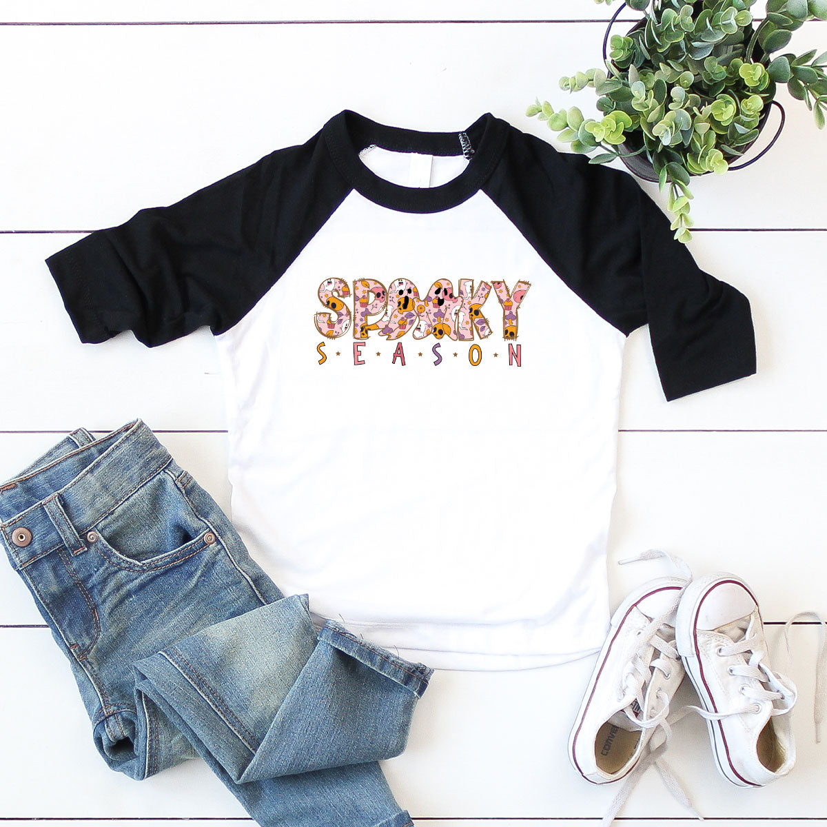 Ghost Graphic Tees, Cute Kid Halloween Shirt, Spooky product image 12