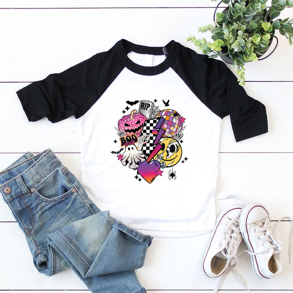 Retro Halloween Shirt, Spooky Pumpkin Cool Checkered Outfit product image 3