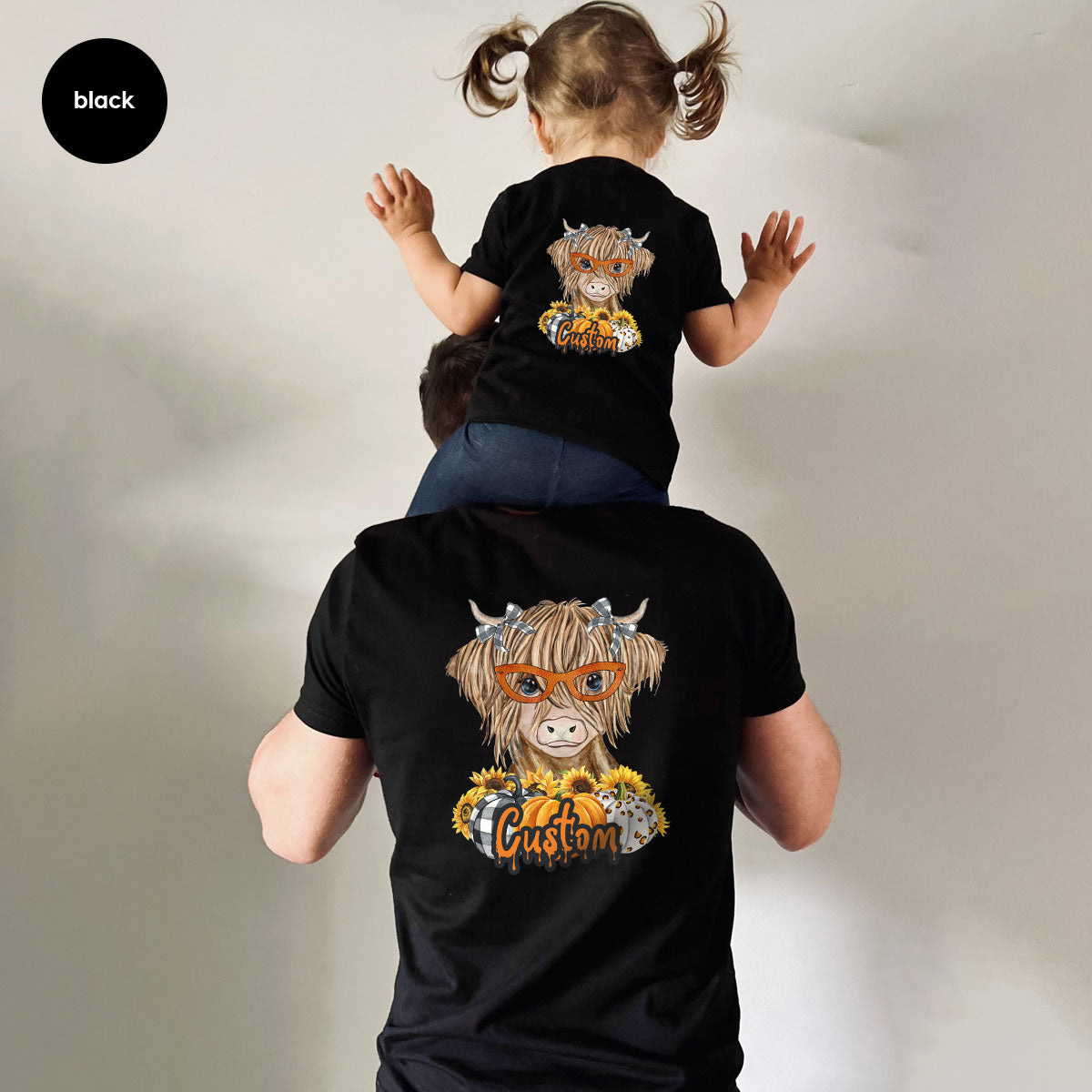 Custom Cow Shirt, Fall Graphic Tees, Personalized Farmer product image 9