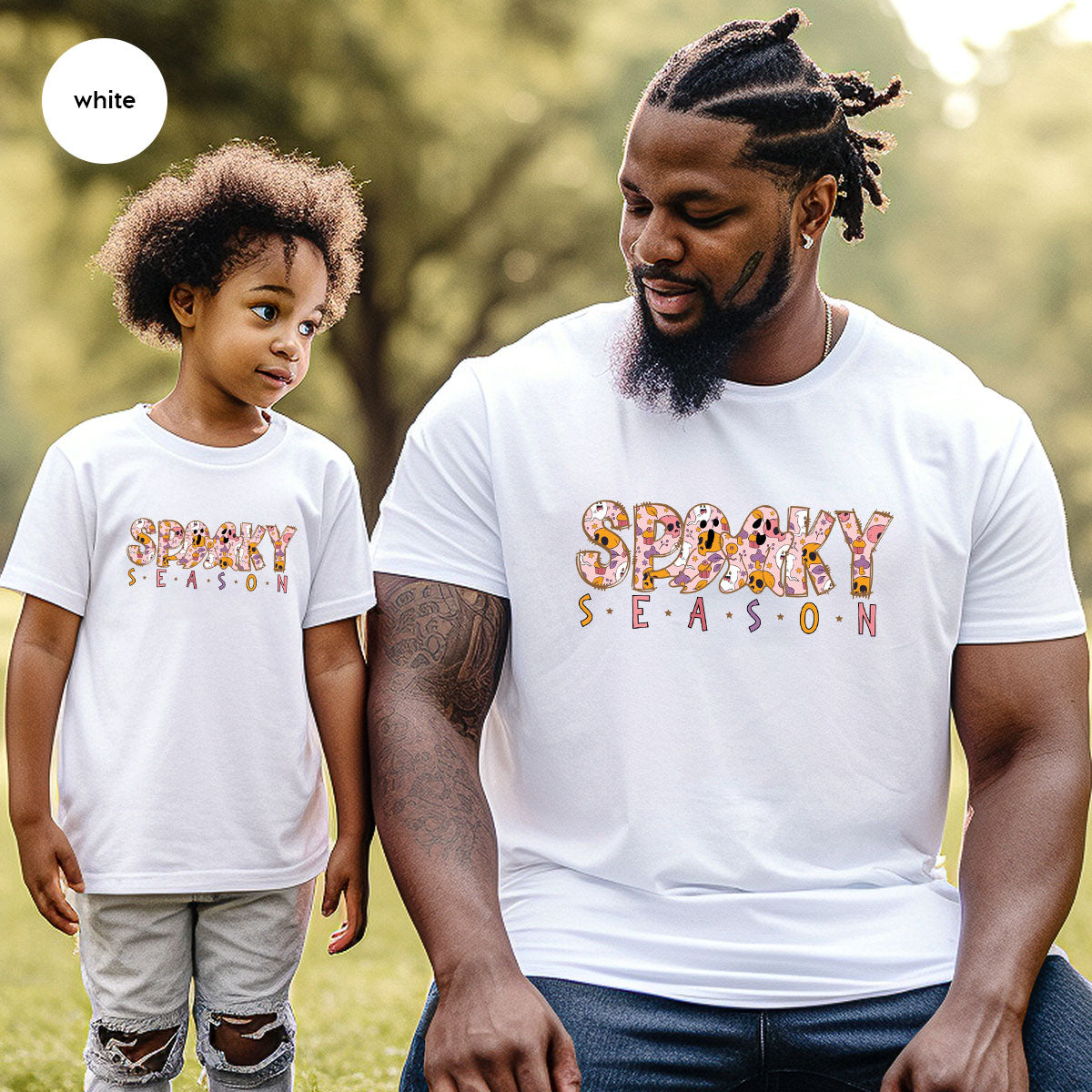 Ghost Graphic Tees, Cute Kid Halloween Shirt, Spooky product image 17