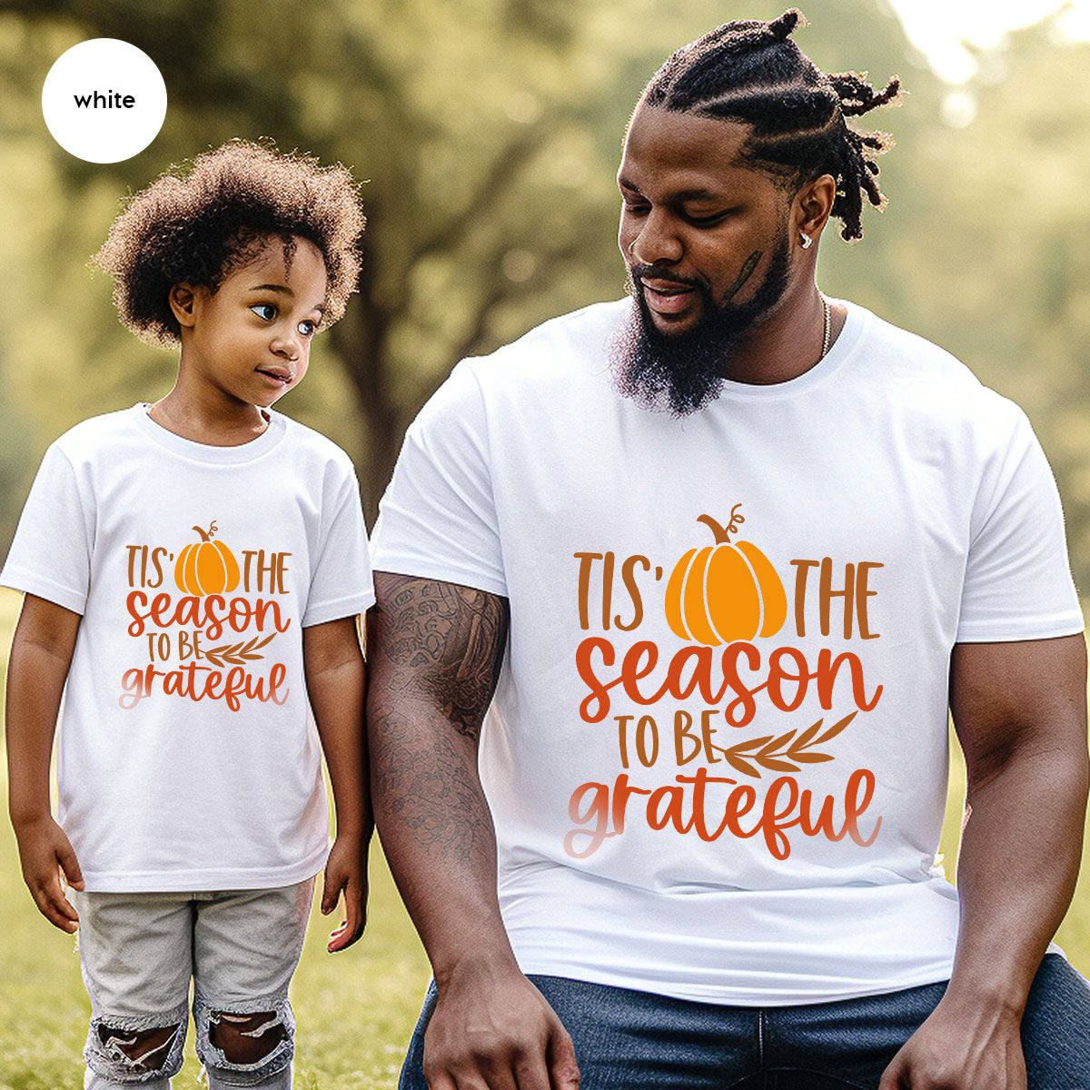 Fall T-Shirt, Autumn Crewneck Sweatshirt, Thanksgiving product image 9