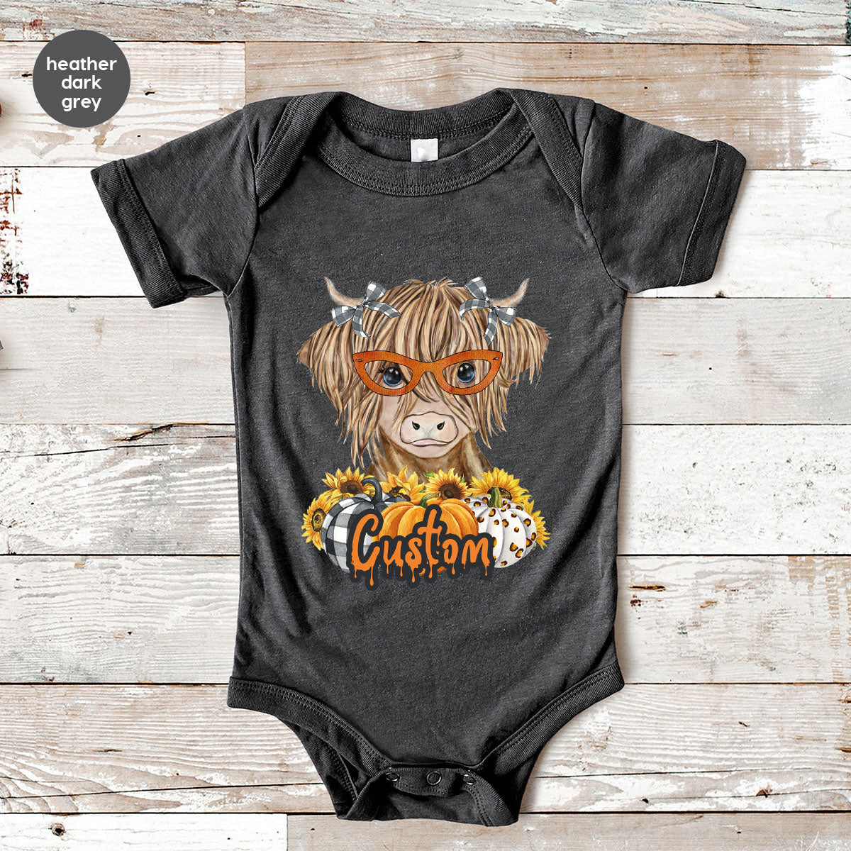 Custom Cow Shirt, Fall Graphic Tees, Personalized Farmer product image 10
