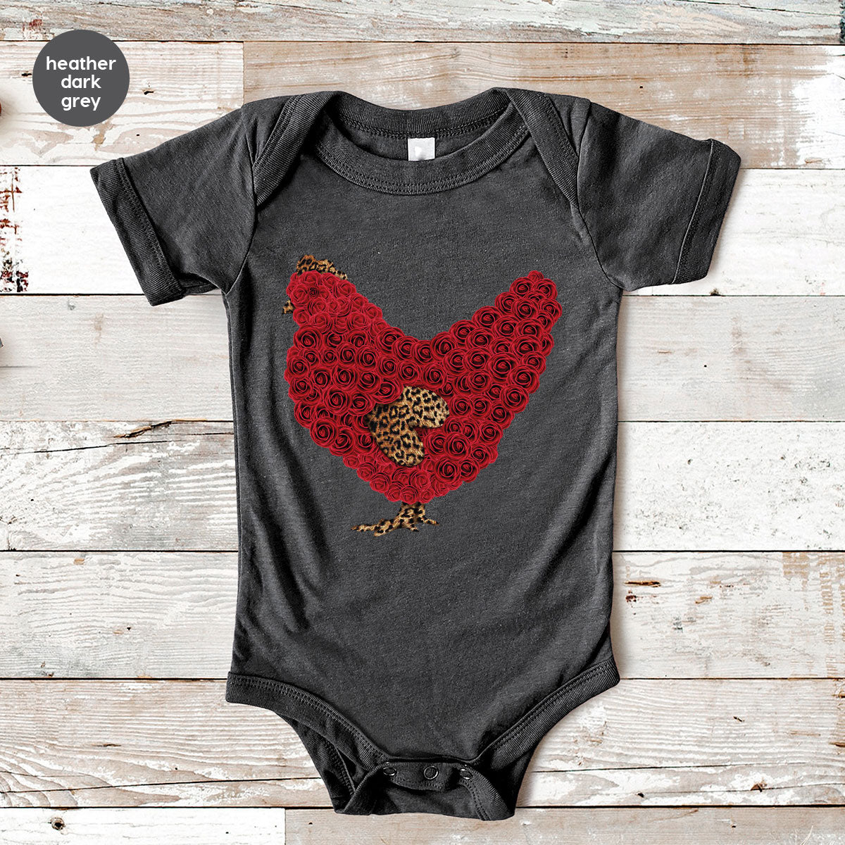 Heart of Chicken Shirt, Funny Valentine Day Gift, Special product image 3