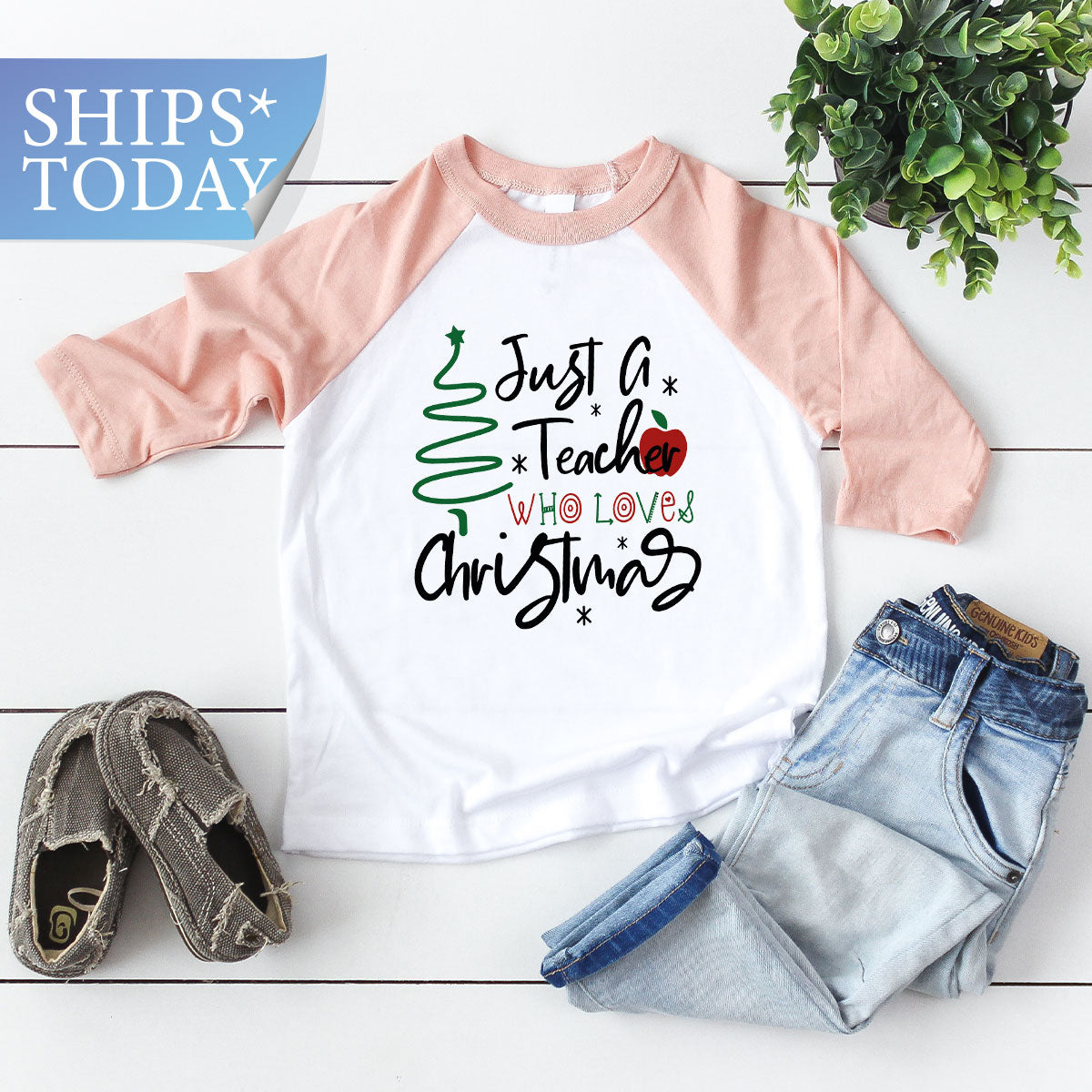 2023 Christmas Love Shirt, Just A Teach Who Loves Tee, Xmas product image 5