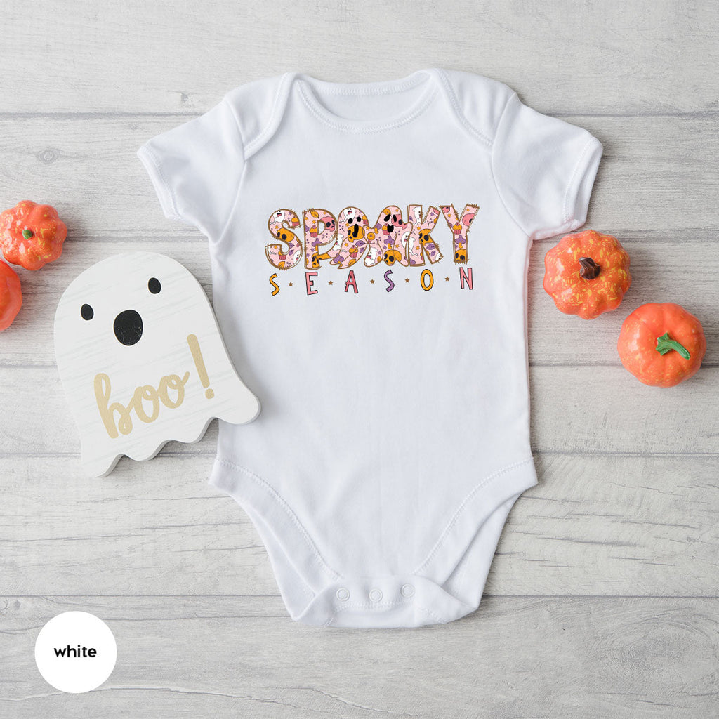 Ghost Graphic Tees, Cute Kid Halloween Shirt, Spooky product image 28
