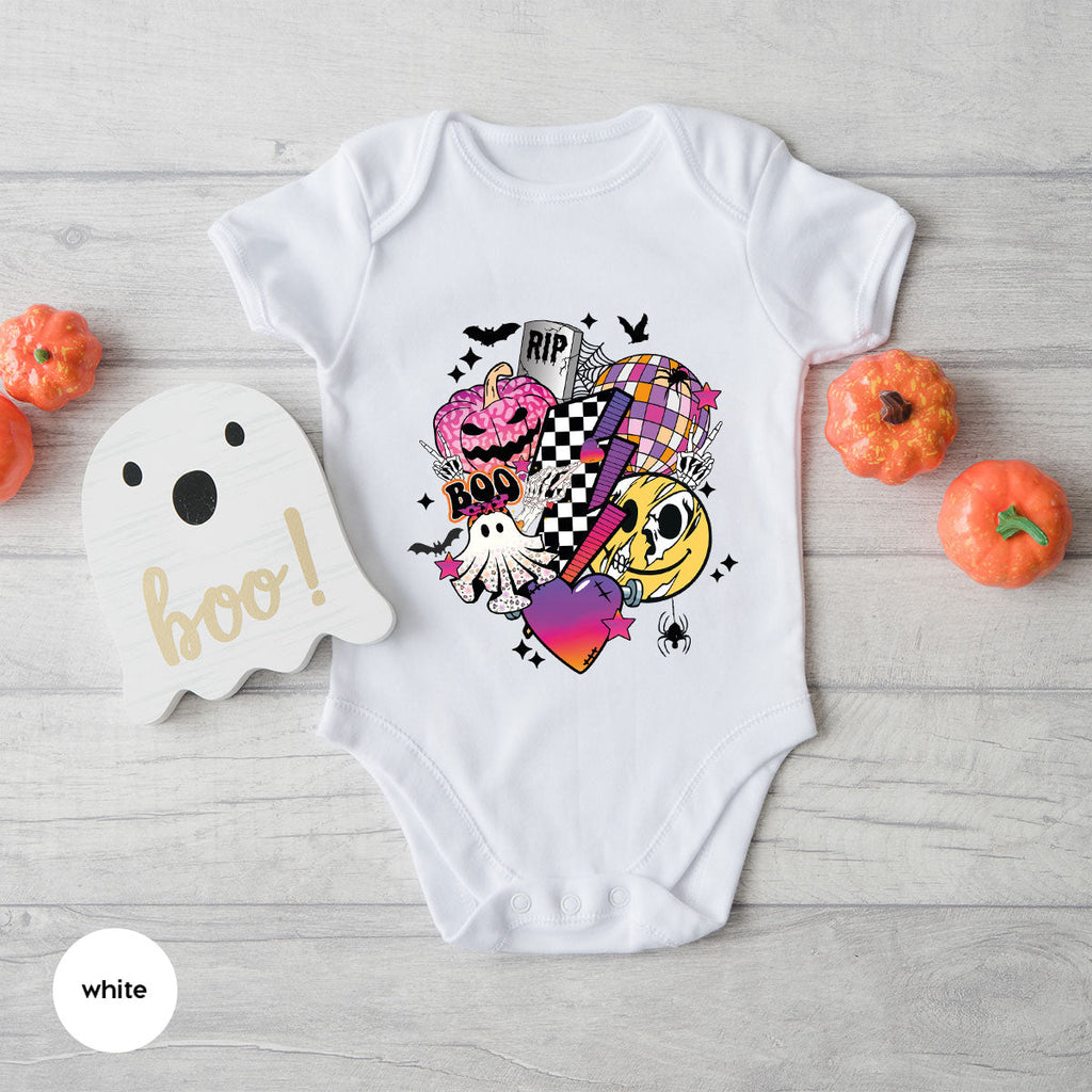 Retro Halloween Shirt, Spooky Pumpkin Cool Checkered Outfit product image 19