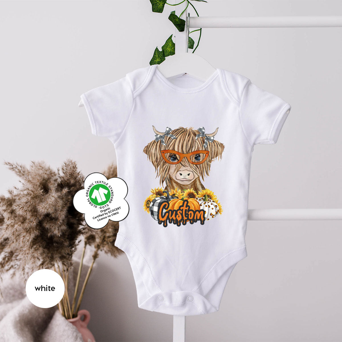 Custom Cow Shirt, Fall Graphic Tees, Personalized Farmer product image 20