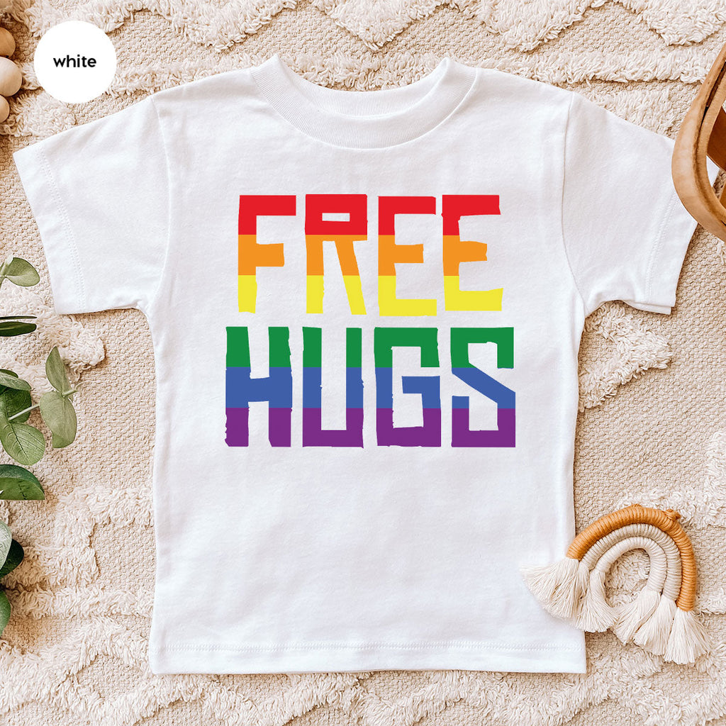 Cute LGBT Shirt, Free Hugs T-Shirt, Lovely Pride for product image 118