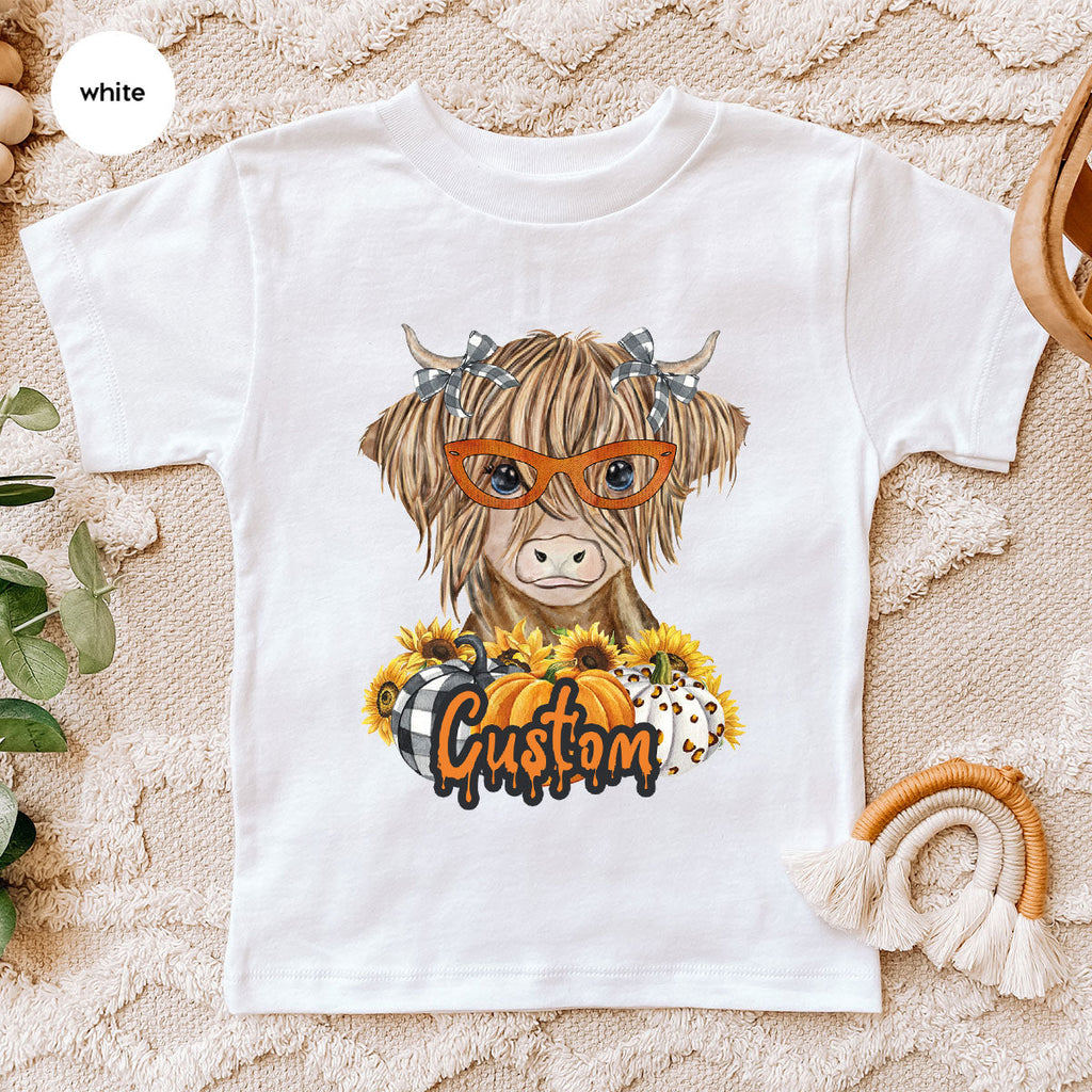 Custom Cow Shirt, Fall Graphic Tees, Personalized Farmer product image 28