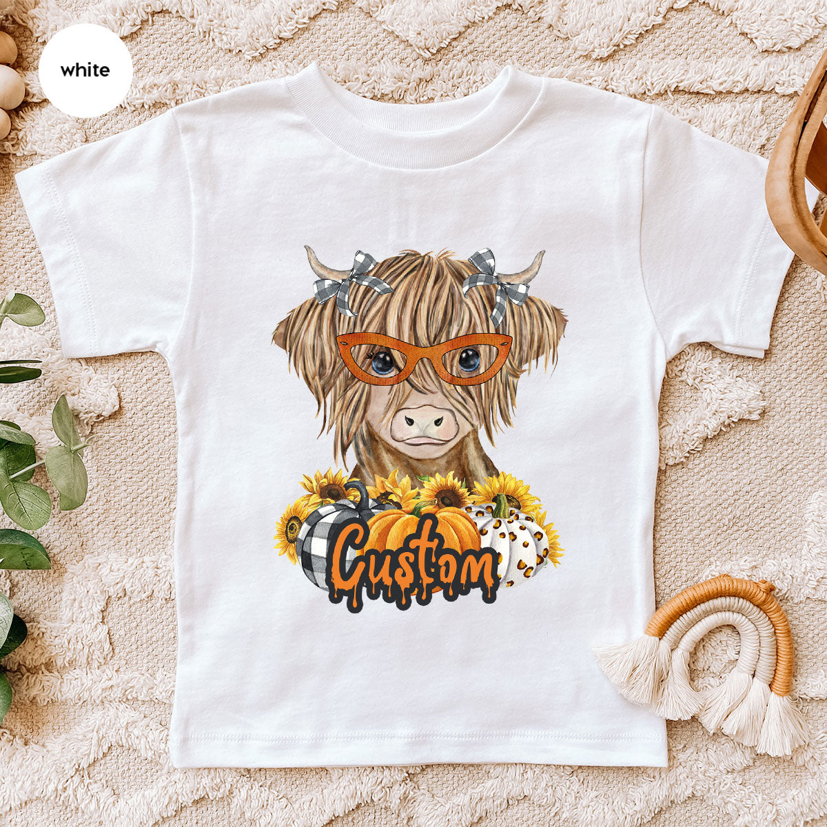Custom Cow Shirt, Fall Graphic Tees, Personalized Farmer product image 28