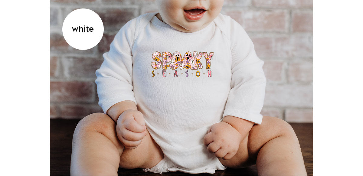 Ghost Graphic Tees, Cute Kid Halloween Shirt, Spooky product image 33