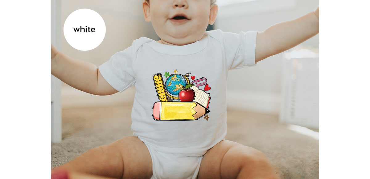 Funny Students Clothing, First Day of School Shirt, New product image 25