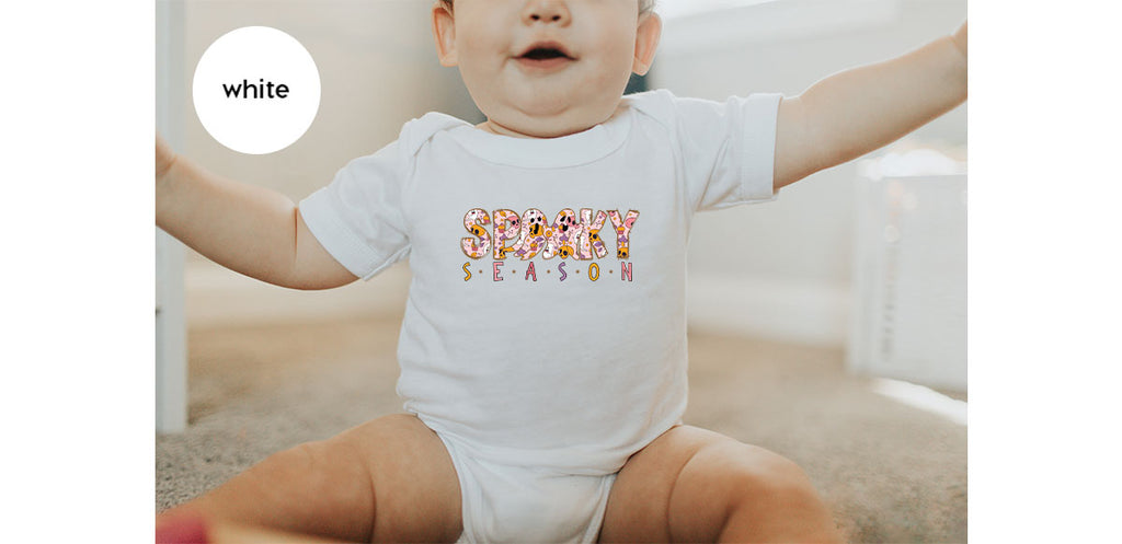 Ghost Graphic Tees, Cute Kid Halloween Shirt, Spooky product image 34