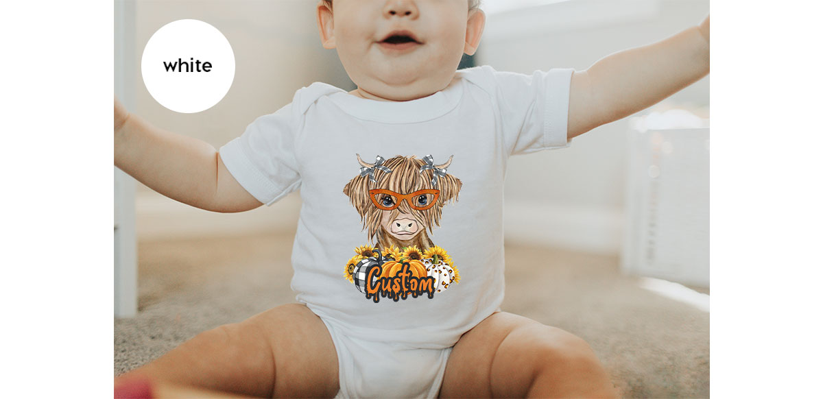 Custom Cow Shirt, Fall Graphic Tees, Personalized Farmer product image 25