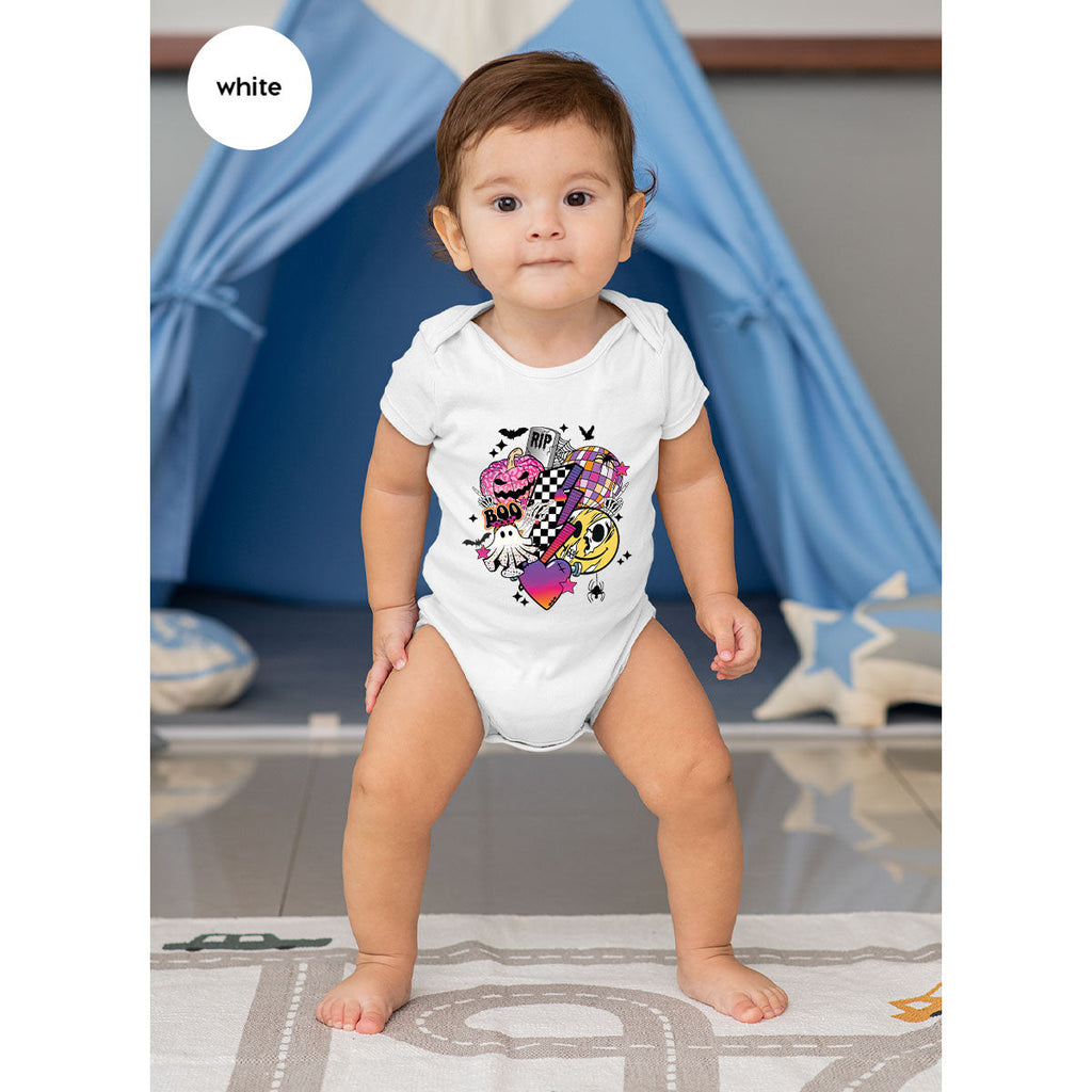 Retro Halloween Shirt, Spooky Pumpkin Cool Checkered Outfit product image 26