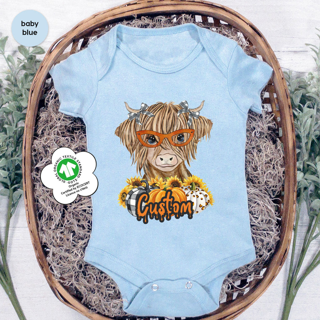 Custom Cow Shirt, Fall Graphic Tees, Personalized Farmer product image 1