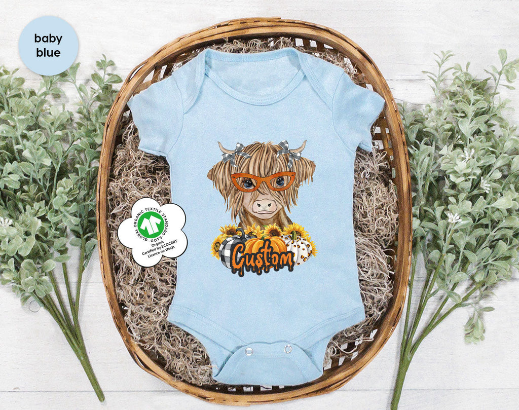Custom Cow Shirt, Fall Graphic Tees, Personalized Farmer product image 2