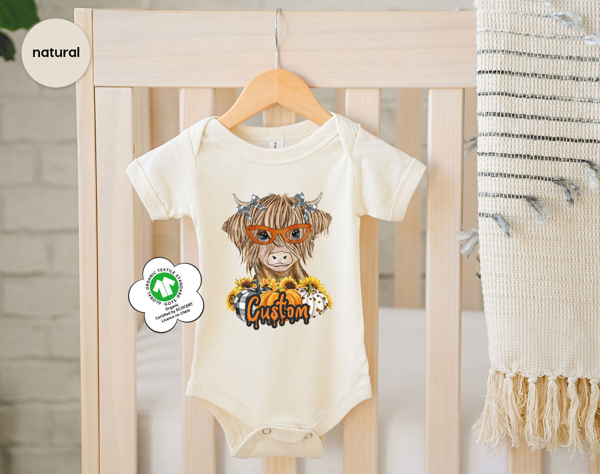 Custom Cow Shirt, Fall Graphic Tees, Personalized Farmer product image 16
