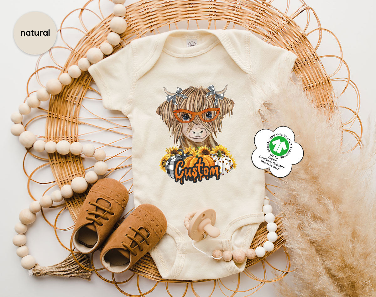 Custom Cow Shirt, Fall Graphic Tees, Personalized Farmer product image 17