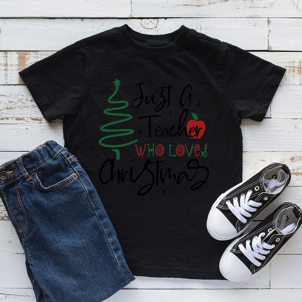 2023 Christmas Love Shirt, Just A Teach Who Loves Tee, Xmas product image 2