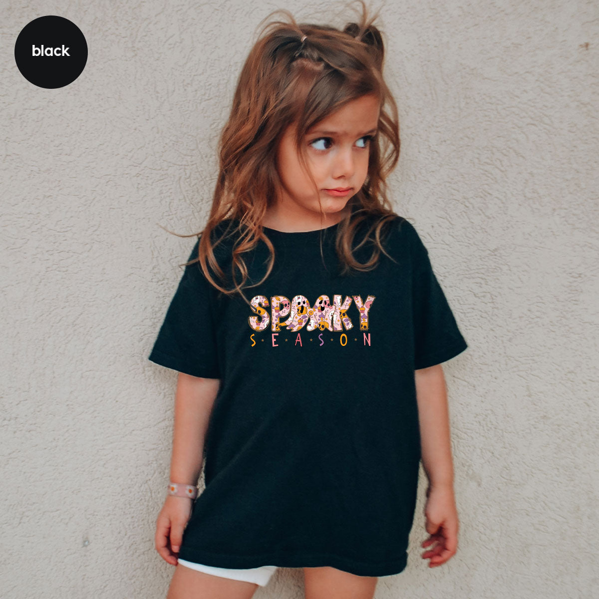 Ghost Graphic Tees, Cute Kid Halloween Shirt, Spooky product image 14
