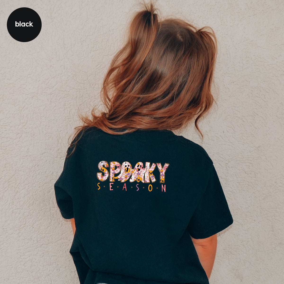 Ghost Graphic Tees, Cute Kid Halloween Shirt, Spooky product image 15