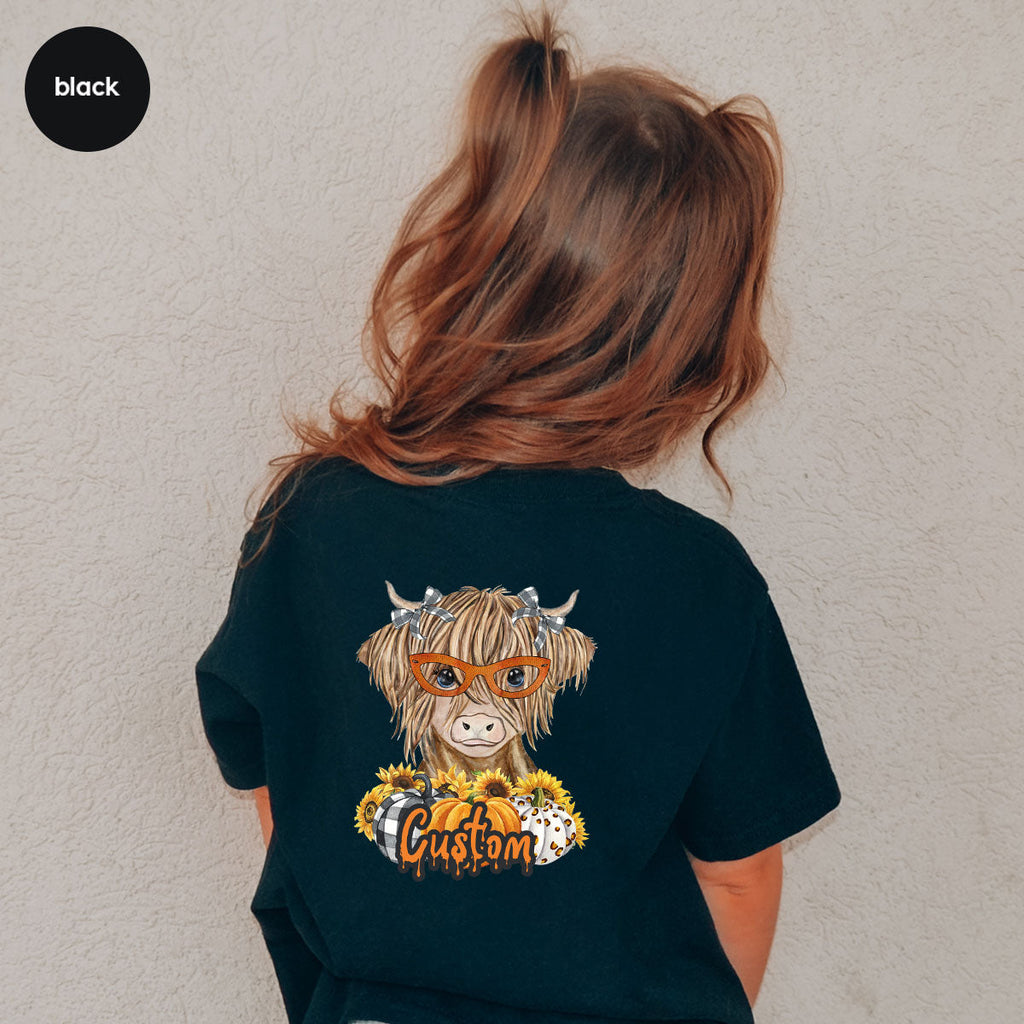 Custom Cow Shirt, Fall Graphic Tees, Personalized Farmer product image 6