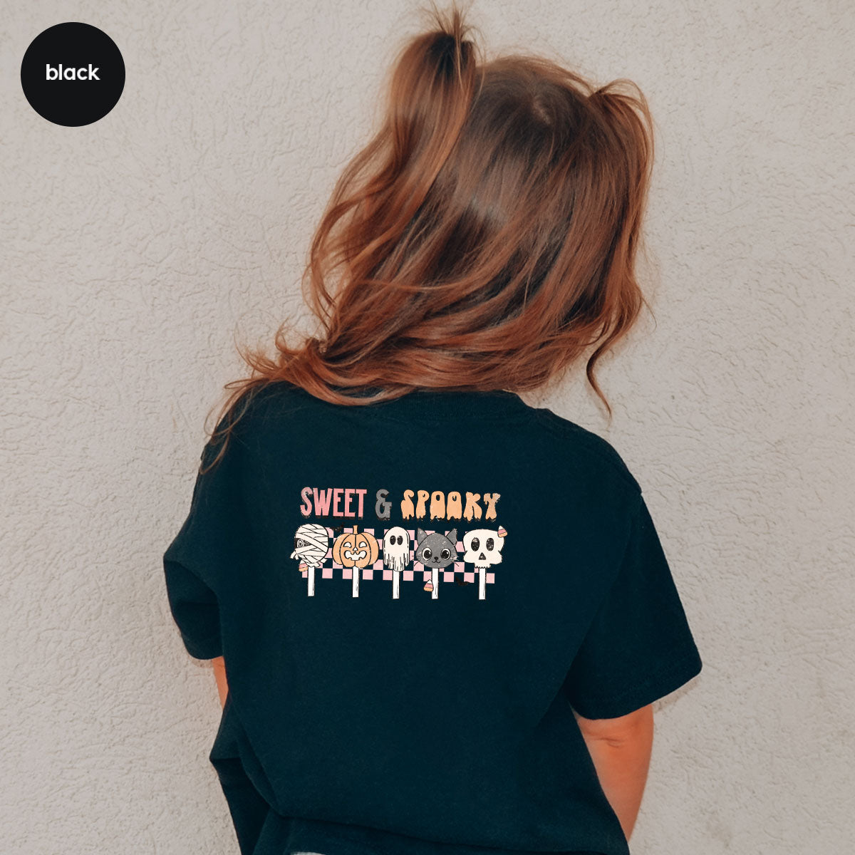Retro Pumpkin T Shirt, Vintage Cat T-Shirt, Sweet Toddler product image 5