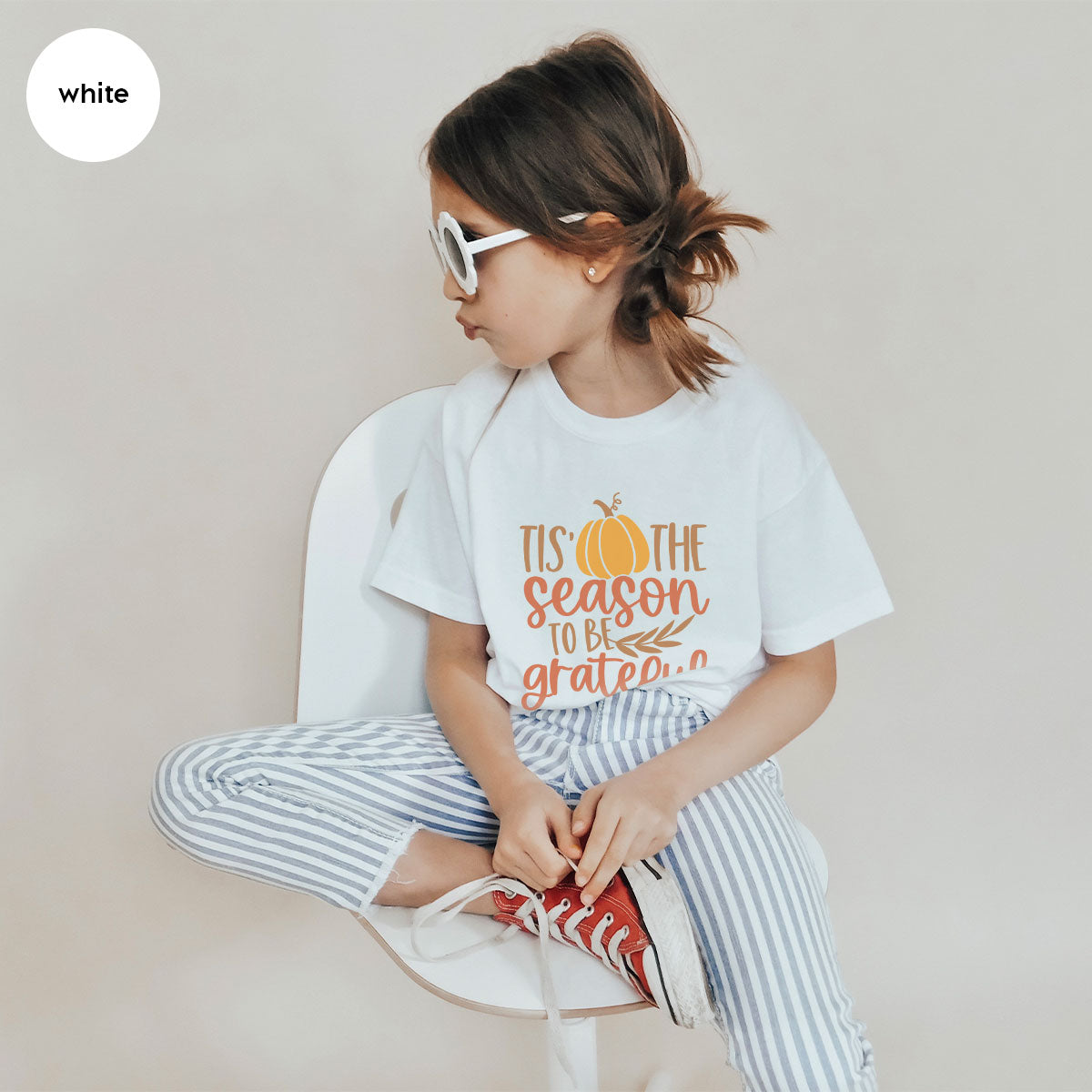 Fall T-Shirt, Autumn Crewneck Sweatshirt, Thanksgiving product image 32
