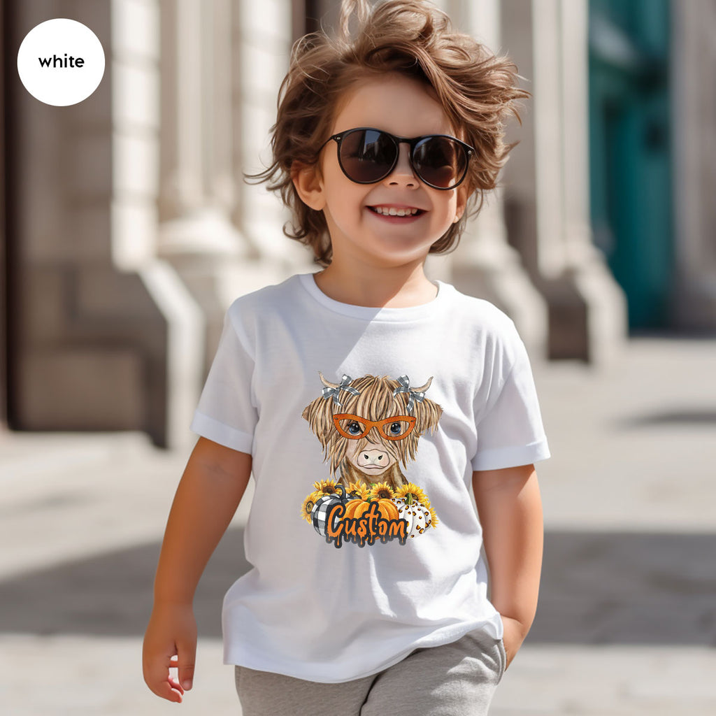 Custom Cow Shirt, Fall Graphic Tees, Personalized Farmer product image 30