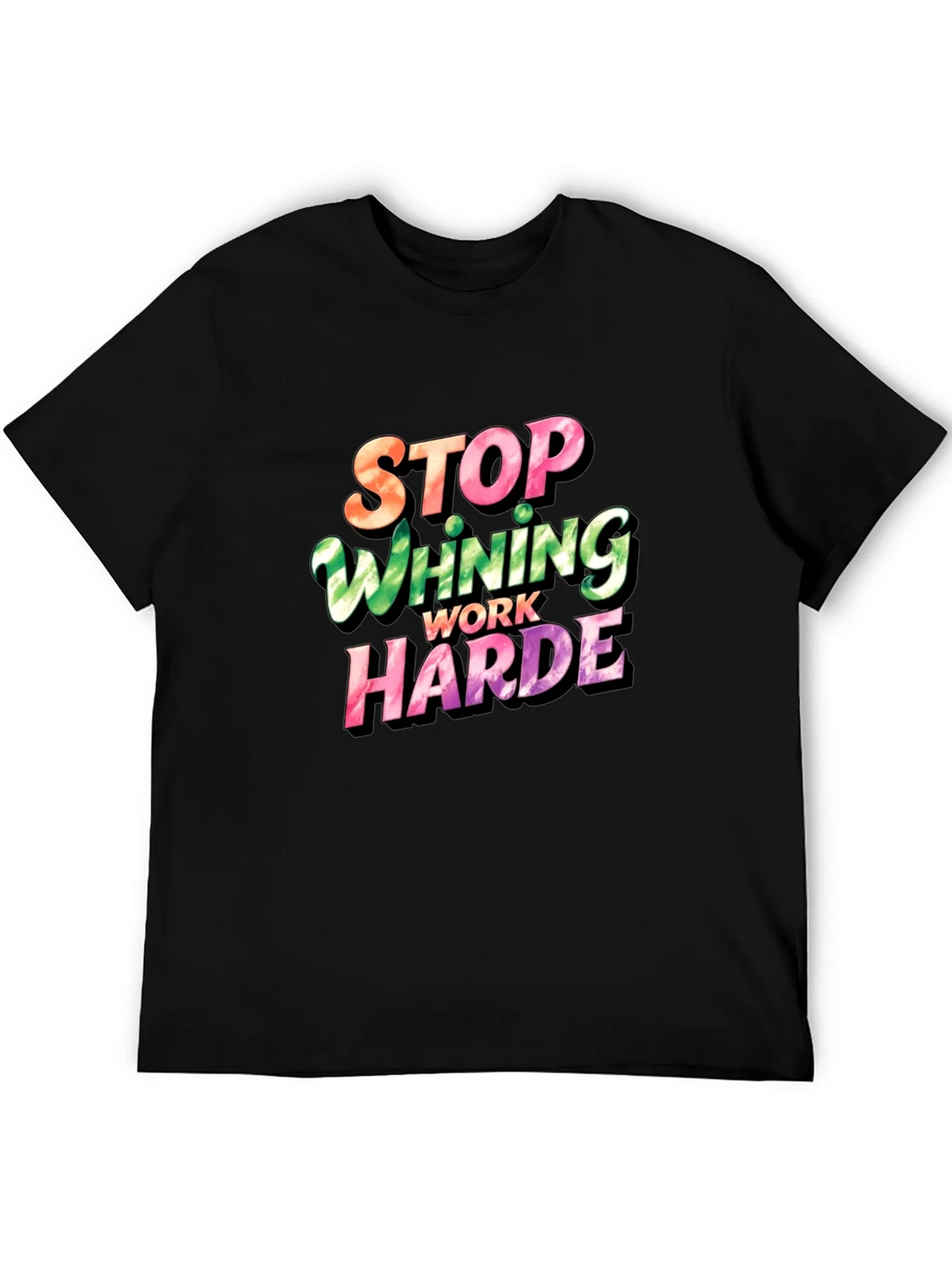 Stop Whining Work Harder Mens Graphic Tee product image 2