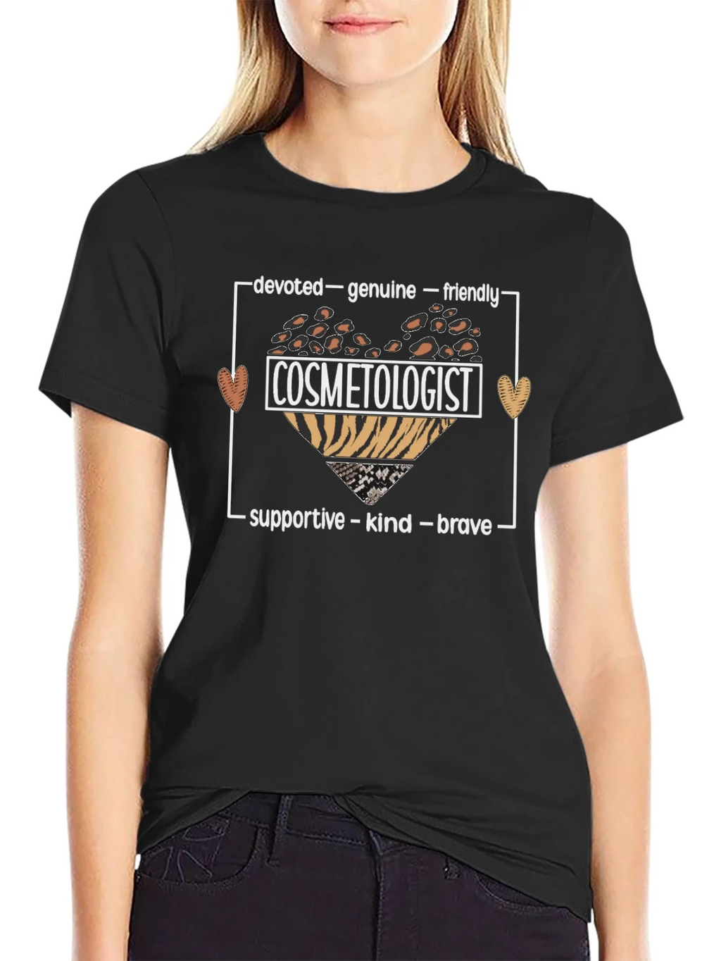Cosmetologist T-Shirt - Devoted Genuine Friendly product image 1