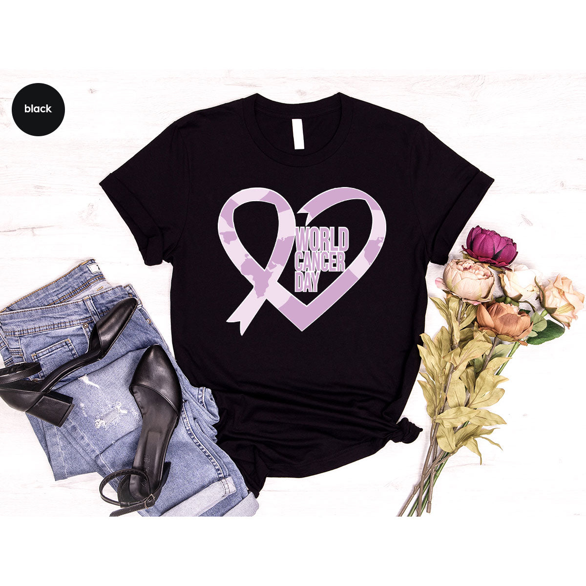 World Cancer Day Gift, T-Shirt, Support Shirt product image 7