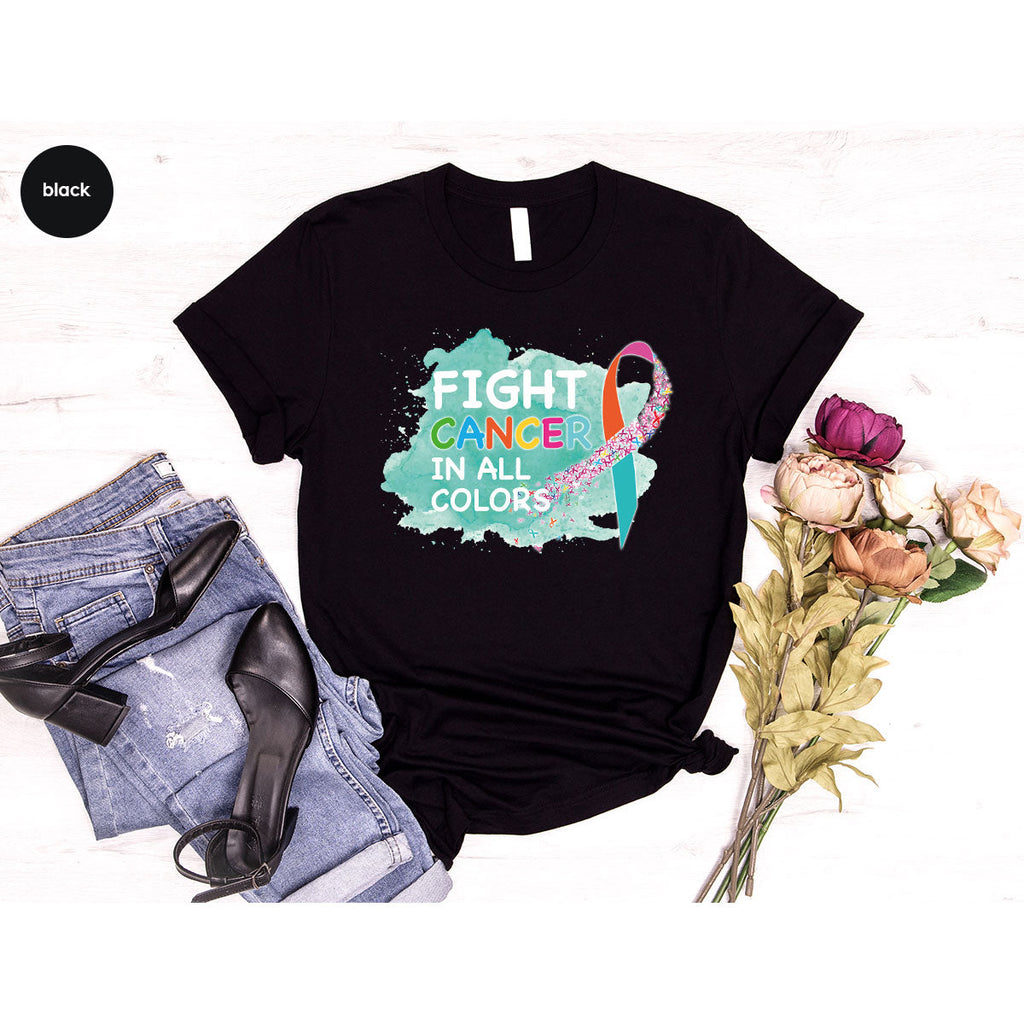 Fight Against Cancer Shirt, Warrior T-Shirt, With All Colors product image 100