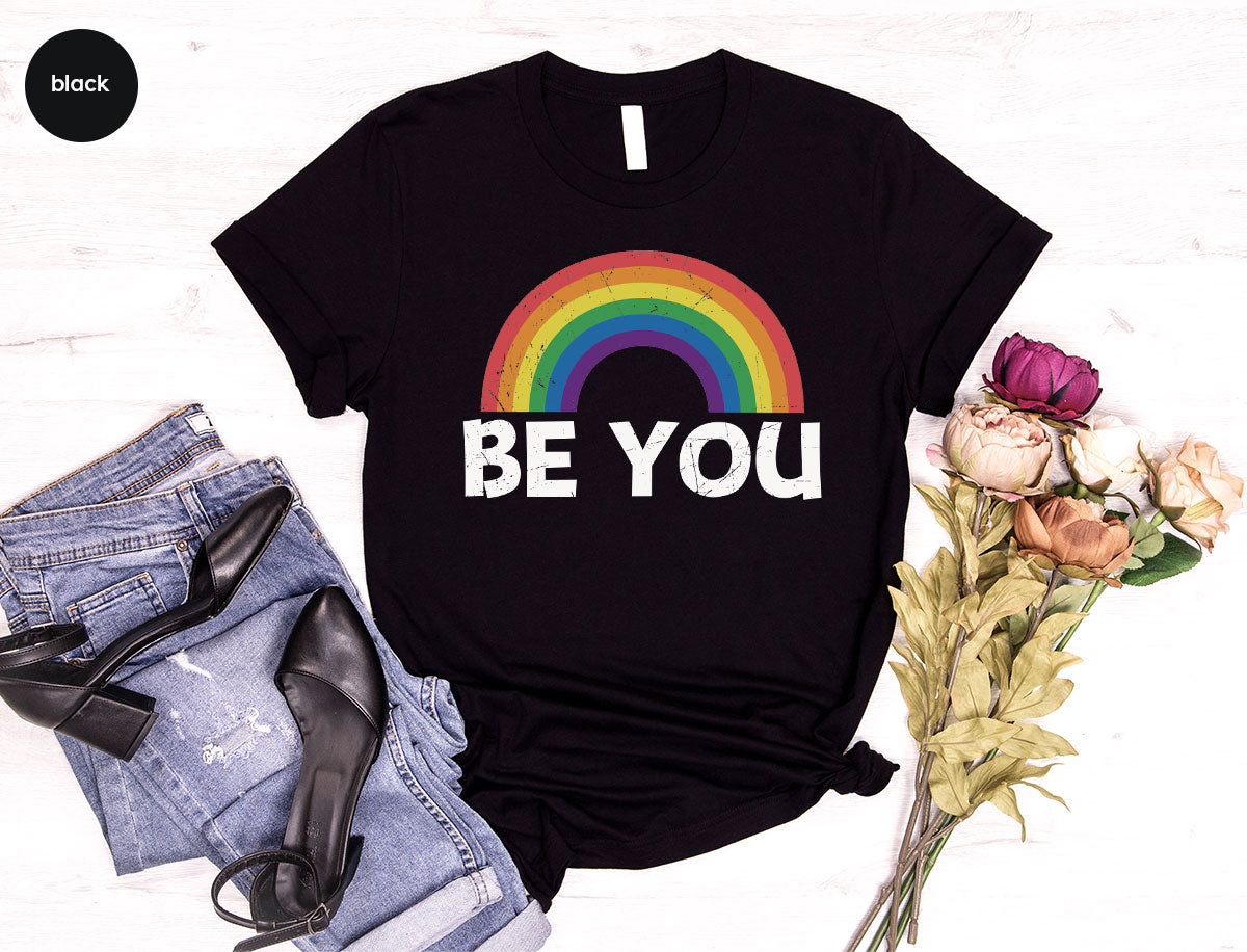Rainbow T-Shirt, Be You Shirt, LGBT Pride product image 114
