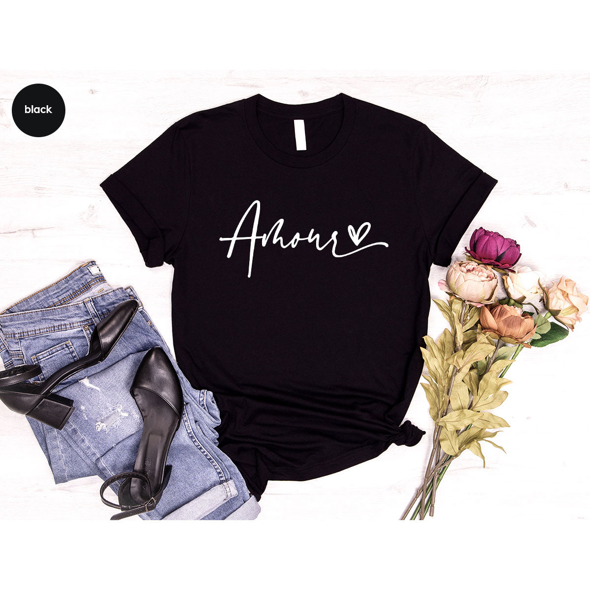 Among T-Shirt, Love Shirt, Heart Valentine's Tee product image 1