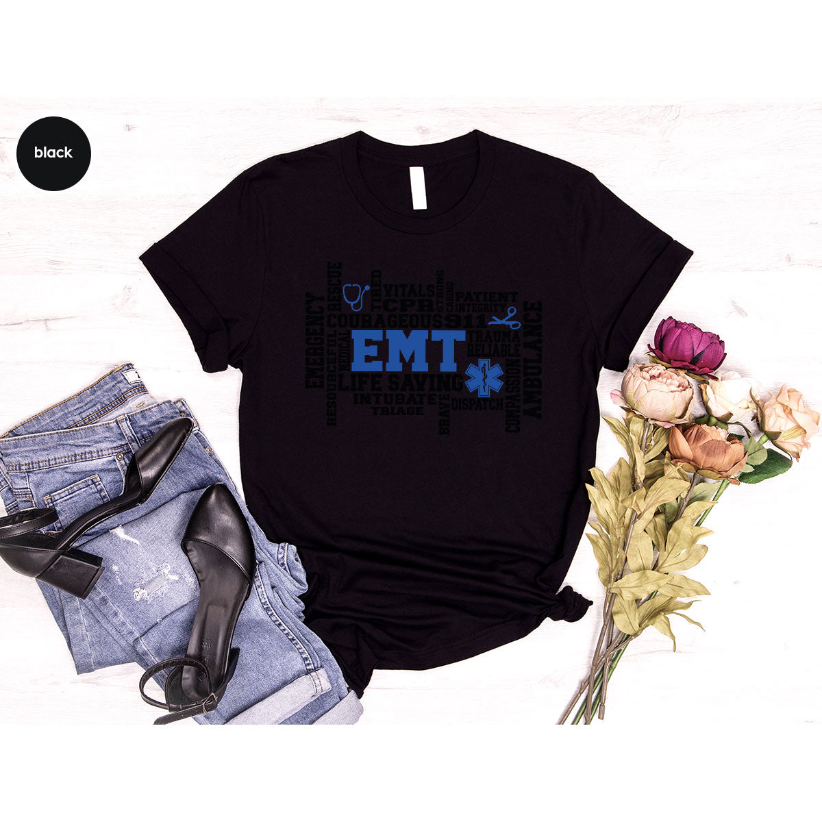 EMT Shirt, Gift For Paramedics, Life Saving T-Shirt product image 1