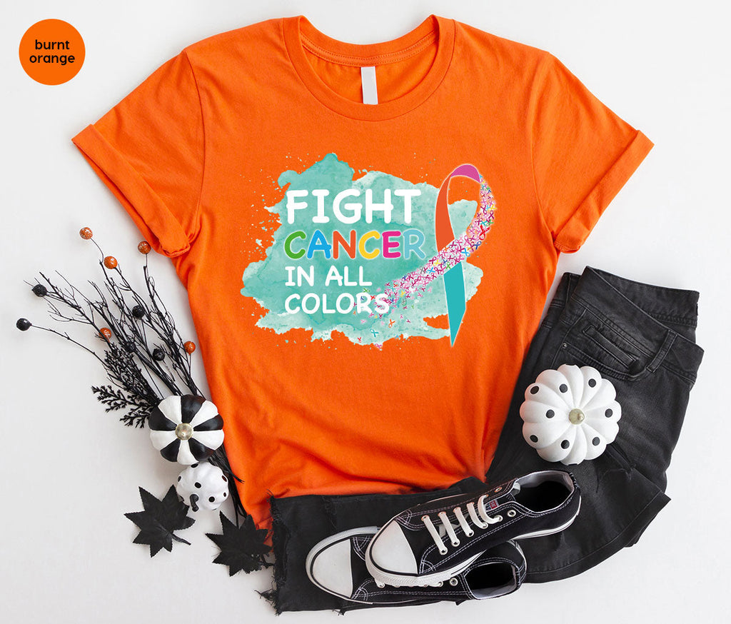 Fight Against Cancer Shirt, Warrior T-Shirt, With All Colors product image 101