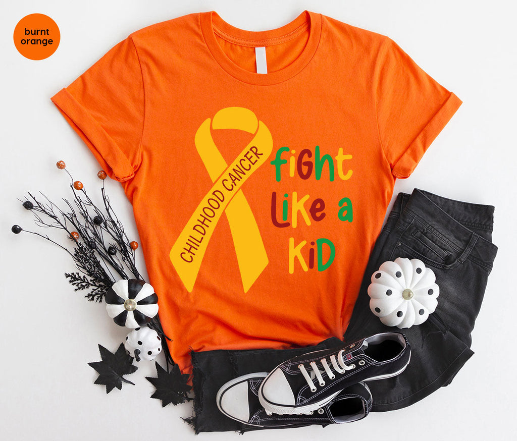 Fighting Like A Kid Shirt, Cancer Fight Childhood Canver product image 95