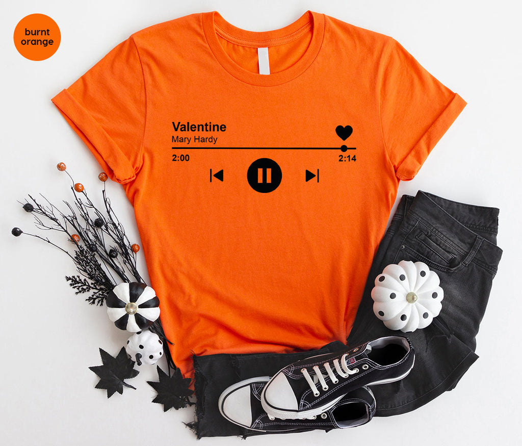Valentine's Day Shirt, Play Music For Playlist T-Shirt product image 79